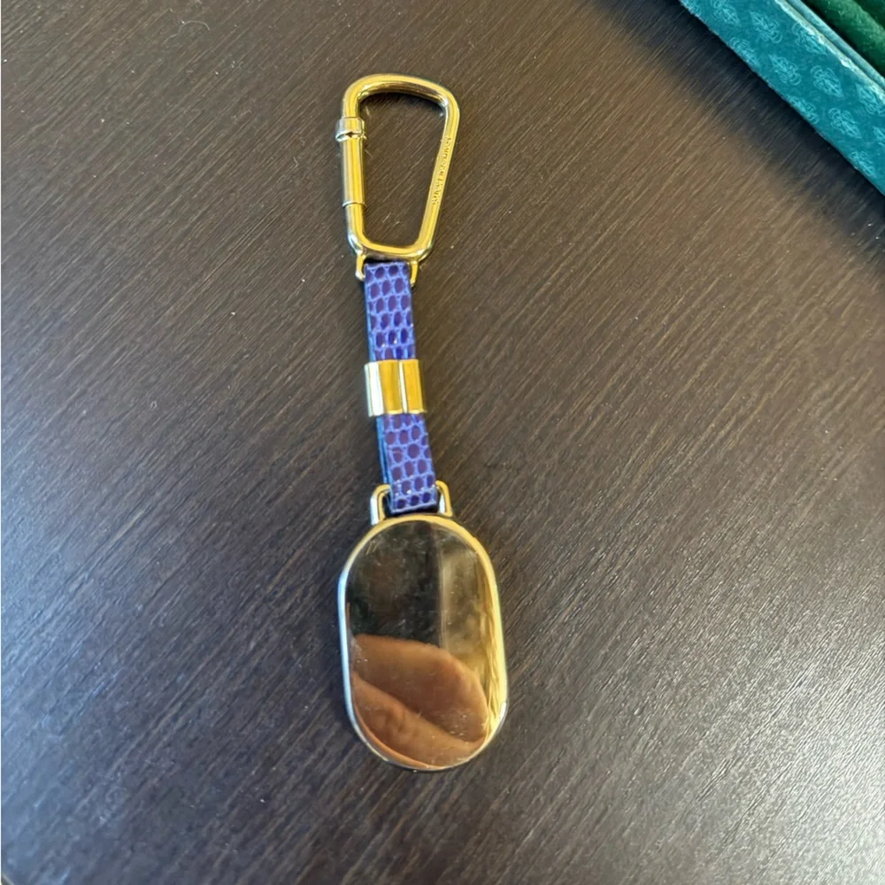 RARE Vintage Gucci Purple and Gold Bagcharm/keychain - Picture 5 of 6